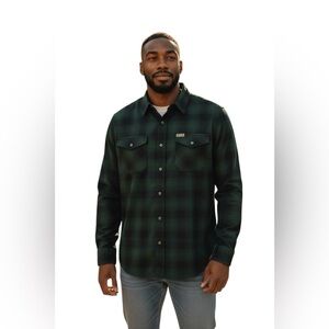 DIXXON ABSINTHE flannel Plaid Shirt